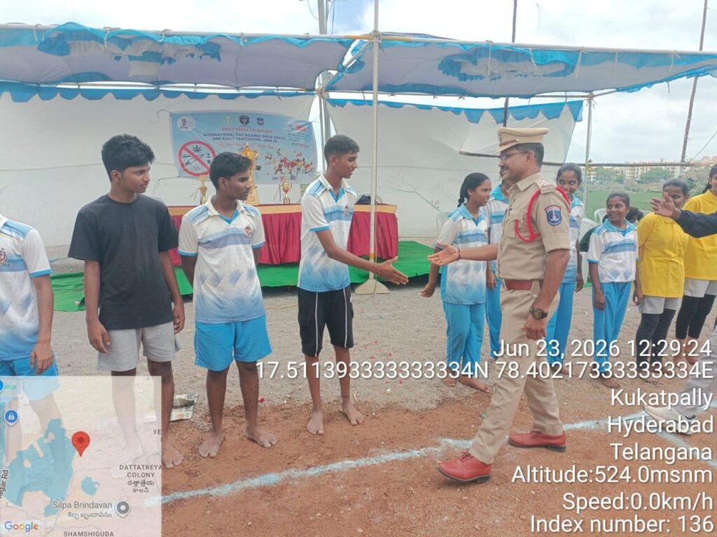 ఎల్లమ్మబండలో యాంటీ డ్రగ్ అవగాహన కార్యక్రమం