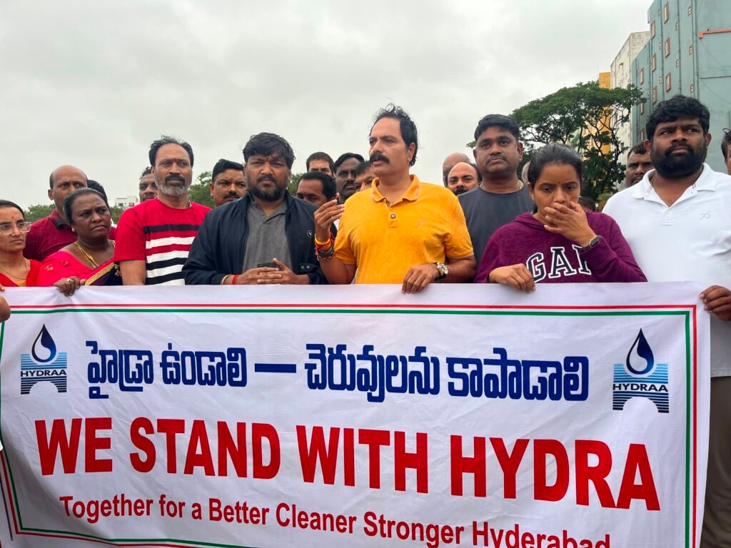 హైడ్రా కొనసాగాలి – చెరువులను కాపాడాలి: తుమ్మిడ్కుంట సరస్సు వద్ద అవగాహన ర్యాలీ