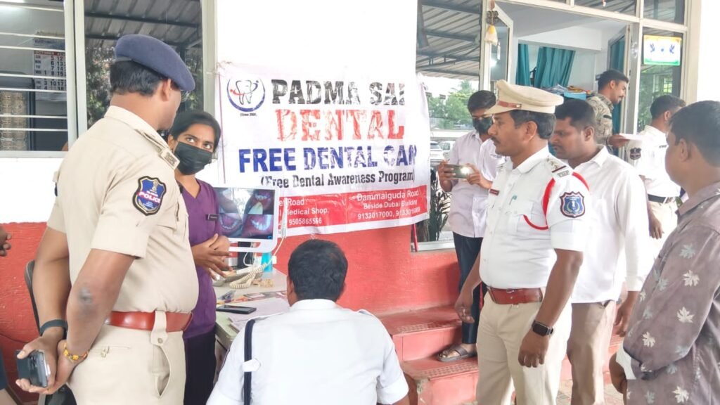 ట్రాఫిక్ పోలీసుల సంక్షేమే ధ్యేయంగా ఉచిత వైద్య శిబిరాలు